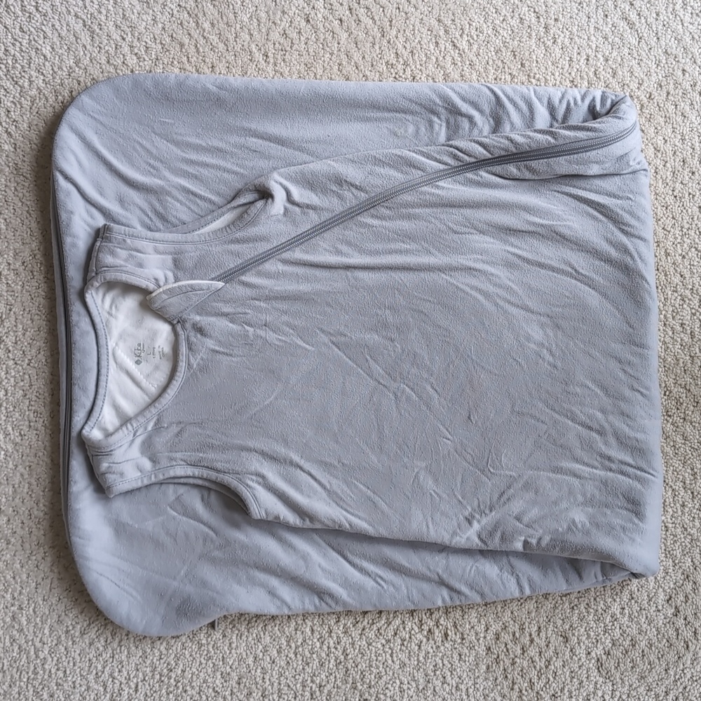 Kyte baby large 1.0 sleep sack light grey